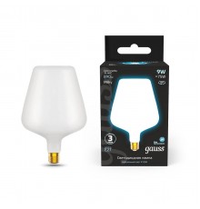 Лампа светодиодная филаментная Gauss E27 9W 4100К матовая 1016802209