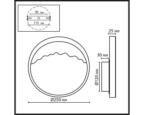 Настенный светильник ODEON LIGHT ECODESIGN VALLEY 4359/9WL