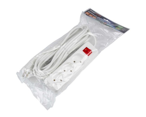 Удлинитель Uniel Ultra 3гн х 10м б/з S-CU3-7B White UL-00009997