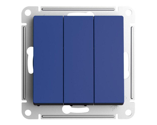 Выключатель трехклавишный Systeme Electric AtlasDesign 10A 250V аквамарин ATN001131 Выключатель трехклавишный Systeme Electric AtlasDesign 10A 250V аквамарин ATN001131
