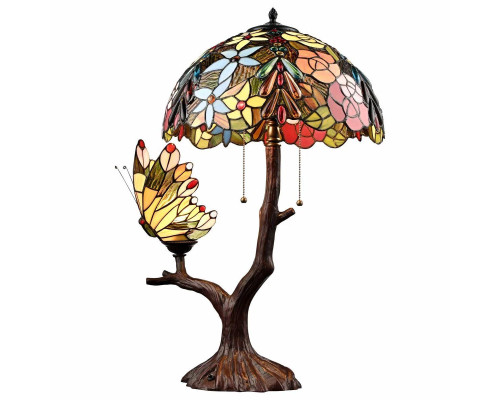 Настольная лампа VELANTE Стиль Tiffany 893-804-03 Настольная лампа VELANTE Стиль Tiffany 893-804-03