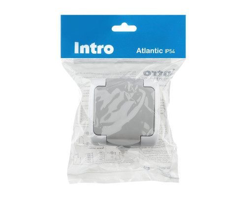 Розетка ЭРА Intro Atlantic Schuko 2P+E 16A 250V с крышкой 5-201-03 Б0050945 Розетка ЭРА Intro Atlantic Schuko 2P+E 16A 250V с крышкой 5-201-03 Б0050945
