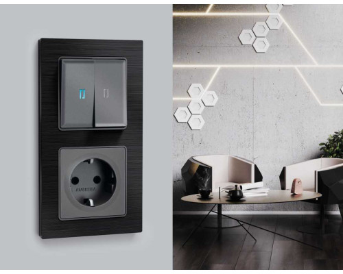 Лицевая панель выключателя AMBRELLA VOLT AP6540