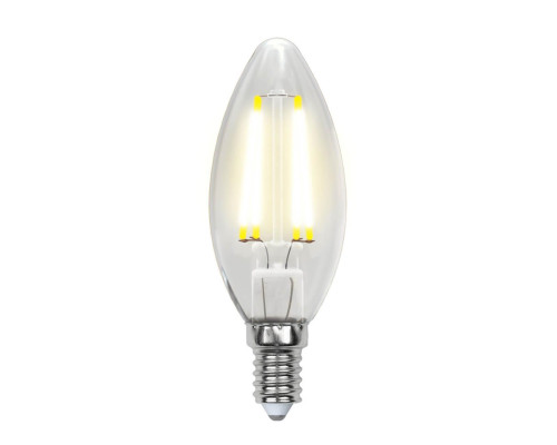 Лампа светодиодная филаментная Uniel E14 6W 3000K прозрачная LED-C35-6W/WW/E14/CL GLA01TR UL-00002196 Лампа светодиодная филаментная Uniel E14 6W 3000K прозрачная LED-C35-6W/WW/E14/CL GLA01TR UL-00002196