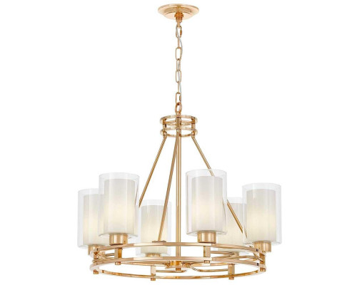 Подвесная люстра Lumina Deco Marietta LDP 8025-6 F.GD+WT Подвесная люстра Lumina Deco Marietta LDP 8025-6 F.GD+WT