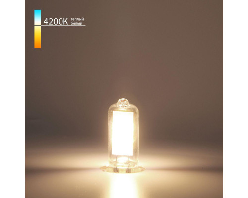 Лампа светодиодная Elektrostandard G9 3W 4200K прозрачная BLG912 a058832 Лампа светодиодная Elektrostandard G9 3W 4200K прозрачная BLG912 a058832