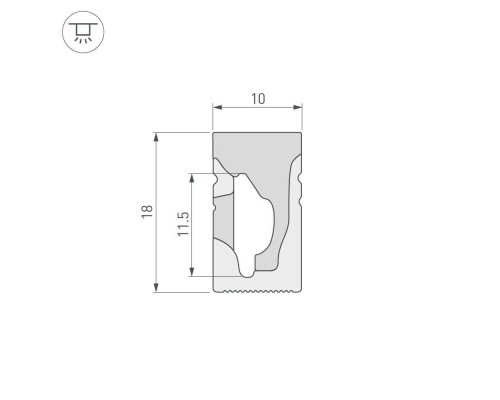Профиль Arlight WPH-Flex-1018-Side-S10-20m White 041089 Профиль Arlight WPH-Flex-1018-Side-S10-20m White 041089