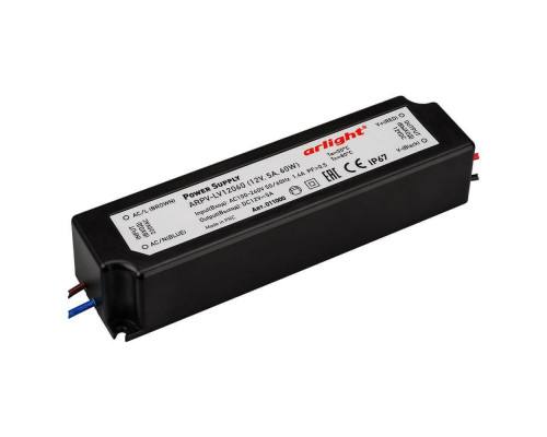 Блок питания Arlight ARPV-LV60 12V 60W IP67 5A 011000 Блок питания Arlight ARPV-LV60 12V 60W IP67 5A 011000