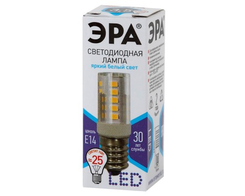 Лампа светодиодная ЭРА E14 3,5W 4000K прозрачная LED T25-3,5W-CORN-840-E14 Б0028745 Лампа светодиодная ЭРА E14 3,5W 4000K прозрачная LED T25-3,5W-CORN-840-E14 Б0028745