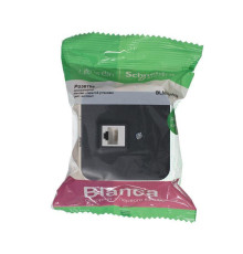 Розетка компьютерная RJ45 Systeme Electric Blanca 5e кат UTP антрацит BLNIA045006
