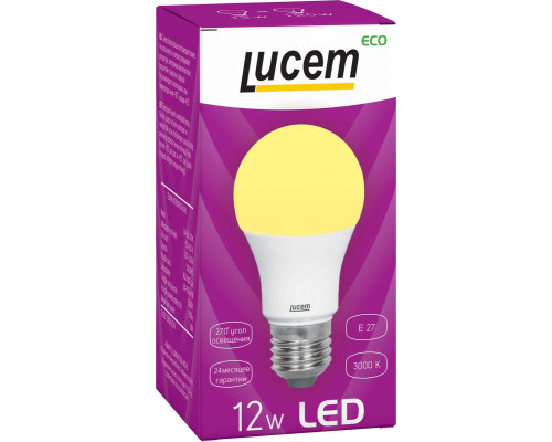 Лампа светодиодная Lucem E27 12W 4000K матовая FLLBL122740L Лампа светодиодная Lucem E27 12W 4000K матовая FLLBL122740L