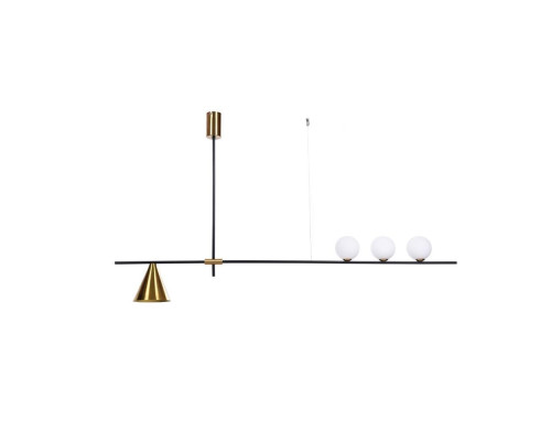 Подвесной светильник Lumina Deco Renzo LDP 6043-4 BK+MD Подвесной светильник Lumina Deco Renzo LDP 6043-4 BK+MD