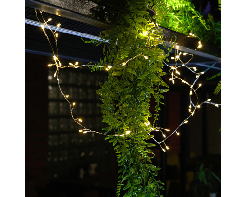 Светодиодная гирлянда Кластер (на проволоке) Feron CL584 линейная 400 LED 12м 2700К, c питанием от сети 230V, прозрачный шнур 51447 Светодиодная гирлянда Кластер (на проволоке) Feron CL584 линейная 400 LED 12м 2700К, c питанием от сети 230V, прозрачный шнур 51447