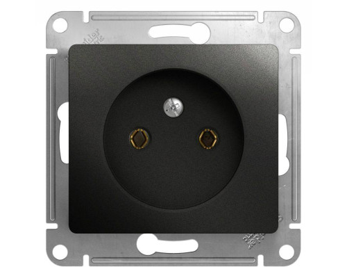 Розетка 2К Systeme Electric Glossa 16A 250V антрацит GSL000741 Розетка 2К Systeme Electric Glossa 16A 250V антрацит GSL000741