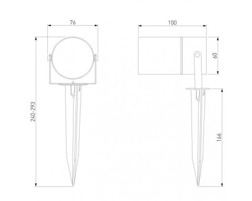 Ландшафтный светодиодный светильник Elektrostandard 35145/S a057922