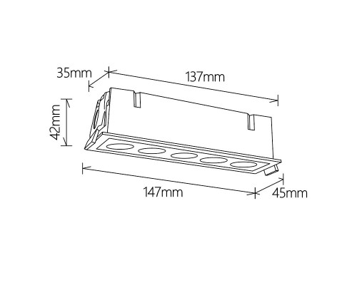 Встраиваемый светильник Mantra BLAU 9132 Встраиваемый светильник Mantra BLAU 9132