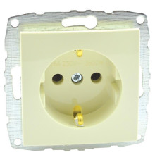 Розетка 2К+З Mono Electric Despina/ Larissa 16A 250V винтовое подключение крем 500-001721-117