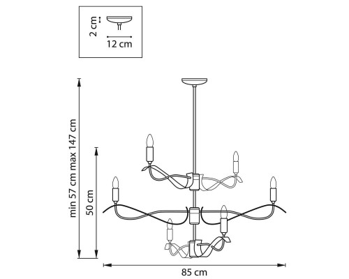 Подвесная люстра Lightstar Ragno 733267