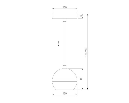 Подвесной светодиодный светильник Elektrostandard DLS023 9W 4200K черный a047775