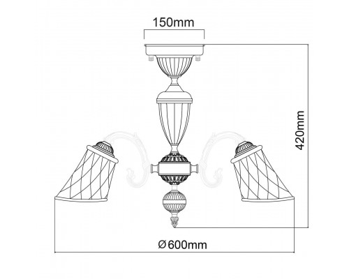 Потолочная люстра MW-Light Ариадна 450019105