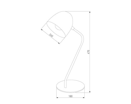 Настольная лампа TK Lighting 5193 Soho White