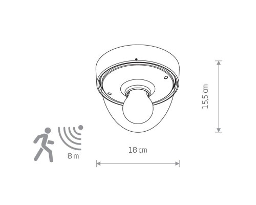 Уличный светильник Nowodvorski Nook Sensor 7964