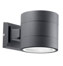 Уличный настенный светильник Ideal Lux Snif Ap1 Round Antracite 061467