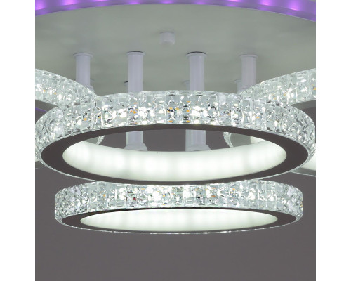 Потолочная светодиодная люстра Reluce 05867-0.3-04B WH (RGB)