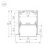 Профиль встраиваемый Arlight SL-Linia52-3L-F-2000 Anod Black 044685