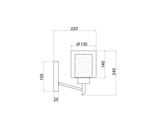 Бра Vele Luce Felice VL1425W01