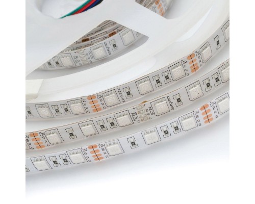 Светодиодная влагозащищенная лента Apeyron 14,4W/m 60LED/m 5050SMD разноцветная 5M 12BL