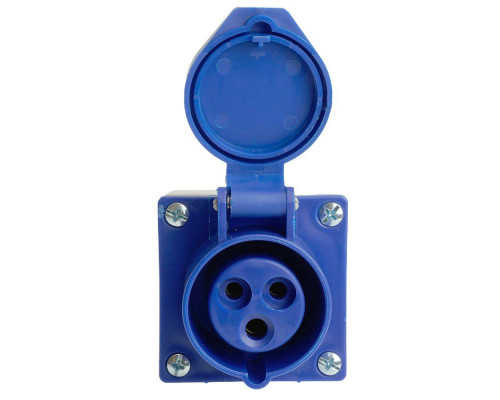 Розетка 2P+PE Stekker с крышкой синий RST16-113-44 49432 Розетка 2P+PE Stekker с крышкой синий RST16-113-44 49432