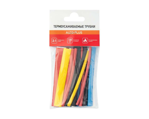 Набор термоусаживаемых трубок ТУТ нг №2 AUTO PLUS 2:1, упаковка 20 шт. по 10 см REXANT 29-0102 Набор термоусаживаемых трубок ТУТ нг №2 AUTO PLUS 2:1, упаковка 20 шт. по 10 см REXANT 29-0102