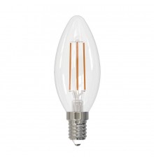 Лампа светодиодная филаментная Volpe E14 5W 3000K прозрачная LED-C35-5W/3000K/E14/CL/SLF UL-00008324
