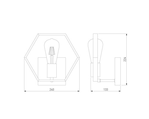 Бра Eurosvet Arnia 70117/1 черный