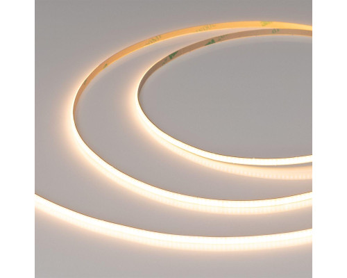 Светодиодная лента Arlight 4W/m 480Led/m CSP теплый белый 5M COB-X480-4mm 24V Warm2700 042033 Светодиодная лента Arlight 4W/m 480Led/m CSP теплый белый 5M COB-X480-4mm 24V Warm2700 042033