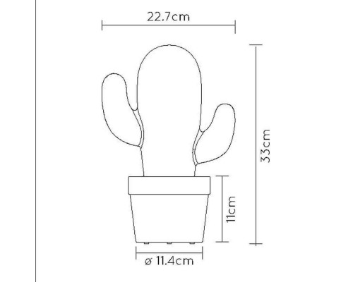 Уличный светодиодный светильник Lucide Cactus 13813/02/31