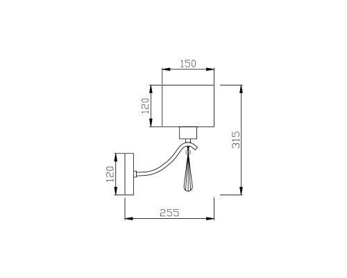 Бра Vele Luce Platonico VL1623W01