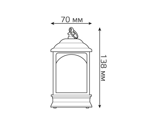 Светодиодный фонарь Gauss Олененок Holiday HL031