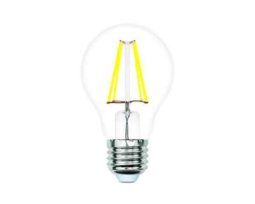 Лампа светодиодная филаментная Volpe E27 5W 3000K прозрачная LED-A60-5W/3000K/E27/CL/SLF UL-00008294 Лампа светодиодная филаментная Volpe E27 5W 3000K прозрачная LED-A60-5W/3000K/E27/CL/SLF UL-00008294
