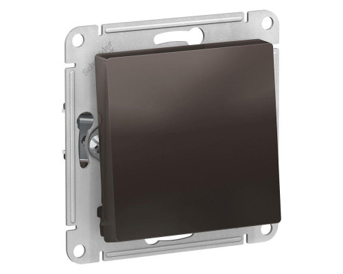 Переключатель одноклавишный Systeme Electric AtlasDesign 10A 250V мокко ATN000661
