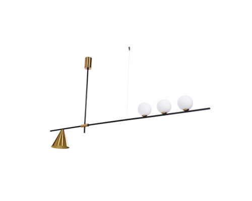 Подвесной светильник Lumina Deco Renzo LDP 6043-4 BK+MD Подвесной светильник Lumina Deco Renzo LDP 6043-4 BK+MD