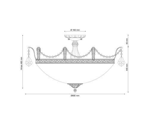 Потолочный светильник Lucia Tucci Barletta 182.10 D720 Antique Потолочный светильник Lucia Tucci Barletta 182.10 D720 Antique