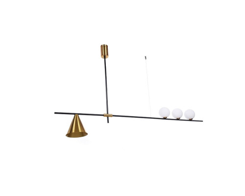 Подвесной светильник Lumina Deco Renzo LDP 6043-4 BK+MD Подвесной светильник Lumina Deco Renzo LDP 6043-4 BK+MD