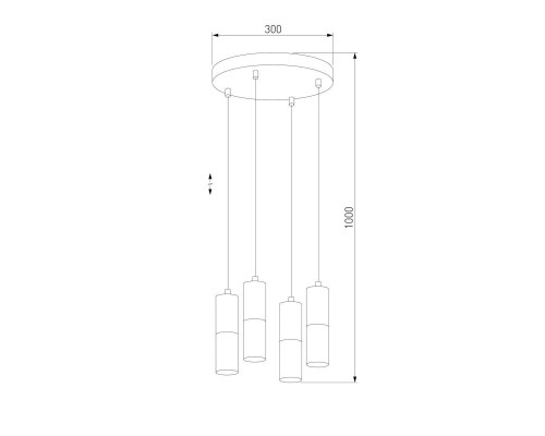 Подвесная люстра TK Lighting 4354 Elit White