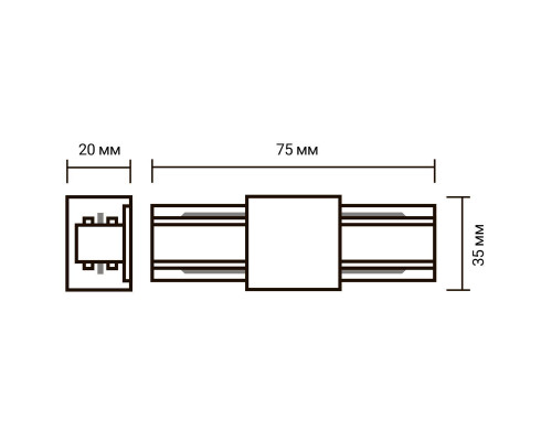 Коннектор прямой Jazzway PTR CI-WH 5010765