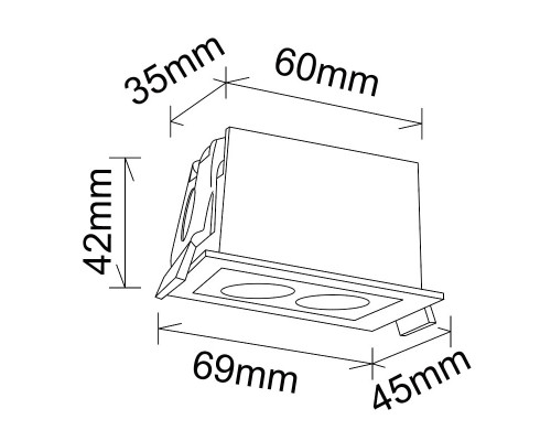 Встраиваемый светильник Mantra BLAU 9129 Встраиваемый светильник Mantra BLAU 9129