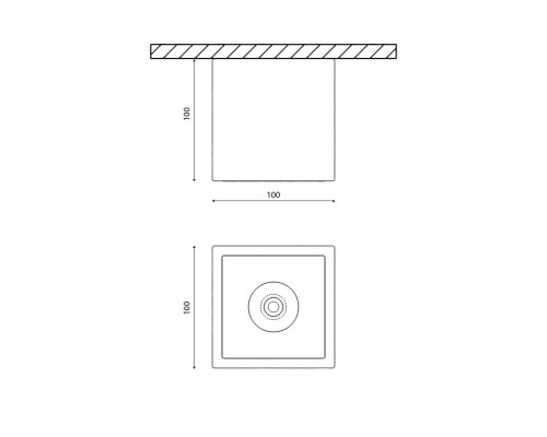 Потолочный светодиодный светильник DesignLed DL-SPL SPL-CB-18-BL-WW 002848