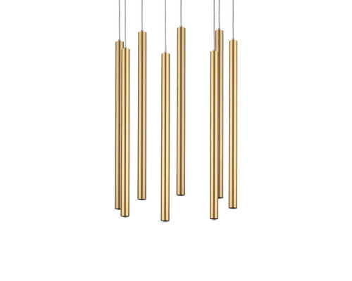 L8T747243 Люстра TUBO LED 40W 2560LM 25G ЗОЛОТО 4000K