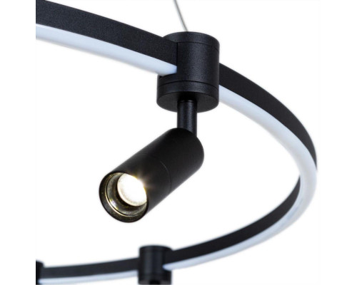 Подвесная светодиодная люстра Arte Lamp Ring A2186SP-1BK Подвесная светодиодная люстра Arte Lamp Ring A2186SP-1BK